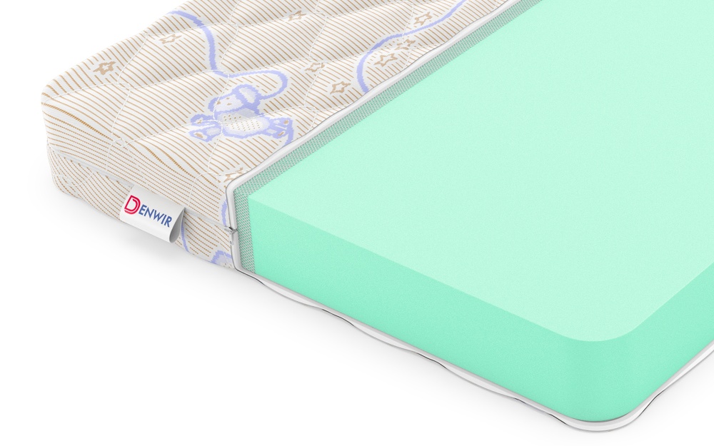 Детский матрас Denwir Baby Springless Eco Foam 10 (БЕБИ СПРИНГЛС ЭКО ФОМ 10) в магазине «На диване» в Петропавловске-Камчатском  — Выгодная цена